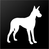 Great Dane Vinyl Decal Car Window Laptop Dog Breed Silhouette Sticker