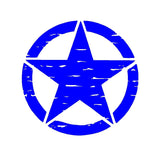 Distressed Army Jeep USMC Military Star Vinyl Decal Car Truck Sticker