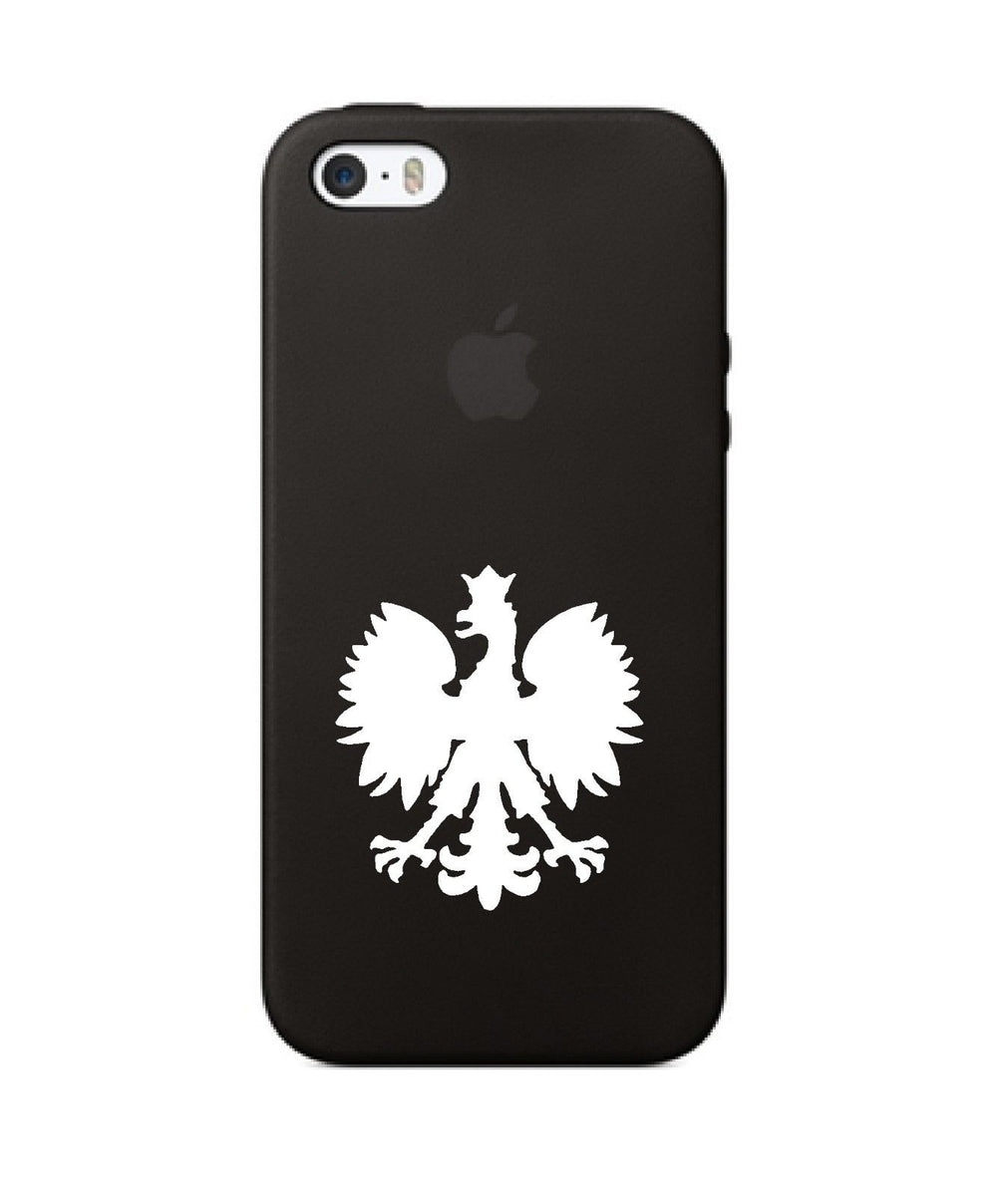Polish Eagle Car Window Decal - 5 Inch White Vinyl Poland Sticker