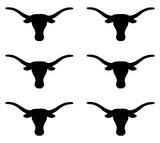 Texas Longhorns Football NFL Vinyl Decals cup phone small Stickers Set of 6