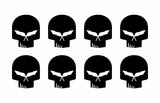 Corvette C5 Racing Stingray Jake Skull Vinyl Decals Small 1" Stickers Set of 8