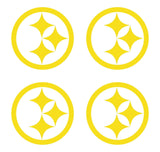 Pittsburgh Steelers Football NFL Vinyl Decals cup phone small Stickers Set of 4