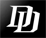 Daredevil DD Marvel Logo Car Window Laptop Vinyl Decal Sticker
