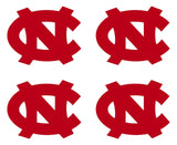 North Carolina Tar Heels Baseball Vinyl Decal Window cup set of 4 small Stickers