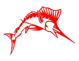 Sailfish Vinyl Decal Car Truck Window Boat Fishing Sticker Large Sizes