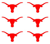 Texas Longhorns Football NFL Vinyl Decals cup phone small Stickers Set of 6