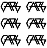 6 Small The Cars band Logo Vinyl Decal Laptop phone Window Speaker Sticker