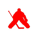 Hockey Player Goalie Silhouette Vinyl Decal Car Window Laptop Sticker