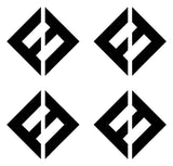 4 Small Foo Fighters band Logo Vinyl Decal Laptop Phone  Window Speaker Sticker