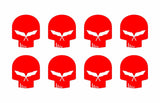 Corvette C5 Racing Stingray Jake Skull Vinyl Decals Small 1" Stickers Set of 8