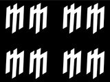Marilyn Manson band Logo Vinyl Decal car phone small set of 4 MM Stickers