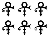 small Prince Logo Decal Laptop Phone Stickers Sheet of 6