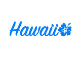 Hawaii Hibiscus Vinyl Decal Car Window Laptop Surf Sticker