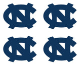 North Carolina Tar Heels Baseball Vinyl Decal Window cup set of 4 small Stickers