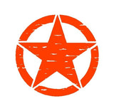 Distressed Army Jeep USMC Military Star Vinyl Decal Car Truck Sticker