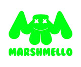 Marshmello EDM House Music DJ Logo Vinyl Decal Laptop Speaker Car Window Sticker