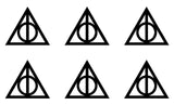 Harry Potter DEATHLY HALLOWS phone laptop vinyl decal sticker Small Set of 6