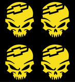 CHEVY PUNISHER Vinyl Decals Car 2" 3" 4" Set of 4 Chevy Stickers