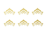 Warframe Logo Vinyl Decals Set PS4 Controller Phone 1" Stickers