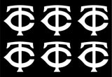Minnesota Twins MLB symbol Vinyl Decal Cup Window set of 6 small Stickers