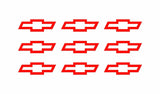 9 Chevy Bowtie Small Vinyl Decals Phone Dashboard Mirror Chevrolet Stickers