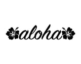 Aloha Hawaii Hibiscus Vinyl Decal Car Window Laptop Surf Sticker