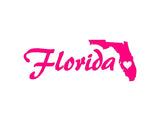 Florida State Vinyl Decal Car Window Laptop Sticker
