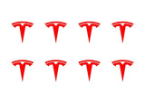 Tesla Logo Vinyl Decals Phone Dashboard Mirror Laptop Small 1.5" Stickers