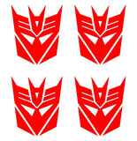 Transformers Decepticons symbol Vinyl Decal car phone small set of 4 Stickers