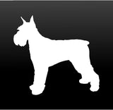 Schnauzer Vinyl Decal Car Window Laptop Standard Schnauzer Silhouette Sticker