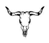 Bull Skull Vinyl Decal Car Truck Window Laptop Sticker
