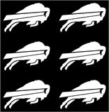 Buffalo Bills Football NFL Vinyl Decals cup phone small Stickers Set of 6