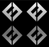 4 Small Foo Fighters band Logo Vinyl Decal Laptop Phone  Window Speaker Sticker