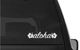 Aloha Hawaii Hibiscus Vinyl Decal Car Window Laptop Surf Sticker