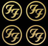 4 Small Foo Fighters band Logo Vinyl Decal Laptop FF Car Window Speaker Sticker