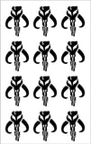 Mandalorian Star Wars Vinyl Decals Mythosaur Skull Boba Fett Stickers Set