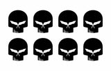 Corvette C5 Racing Stingray Jake Skull Vinyl Decals Small 1" Stickers Set of 8