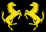 2 High Detail Ferrari Horse Prancing Horse Vinyl Decals Car Body Window Stickers