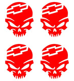 CHEVY PUNISHER Vinyl Decals Car 2" 3" 4" Set of 4 Chevy Stickers