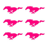 6 Ford Mustang Vinyl Decals GT Horse Pony Logo Small 2" Stickers