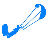Kiteboarding Vinyl Decal Kitesurfing Car Truck Window Laptop Board Sticker