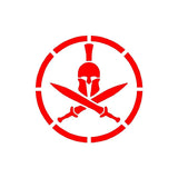 Spartan Helmet Shield Vinyl Decal Car Window Laptop Λ Sticker