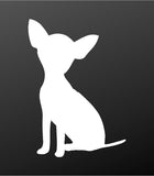 Teacup Chihuahua Vinyl Decal Car Window Laptop Dog Silhouette Sticker
