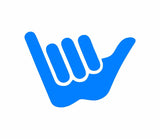 Hang Loose Vinyl Decal Shaka Symbol Hawaii Aloha Surf Car Window Laptop Sticker