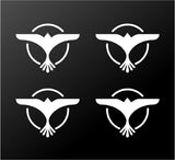 4 Tiësto Electro House DJ Vinyl Decals Car Window Laptop Tiesto Logo Stickers