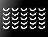 Bat Symbol Vinyl Decals Small 1.5" Stickers Sheet