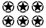 Small Army Jeep Decal USMC Military Star Vinyl Decal phone laptop  USMC Sticker