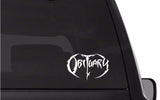 Obituary Death Metal Band Vinyl Decal Guitar Laptop Car Window Sticker