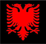 Albanian Eagle Vinyl Decal Car Window Laptop Albanian Coat of Arms Sticker