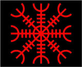 Iceland Vinyl Decal  Car Window Laptop Helm of Awe Ægishjálmur Sticker